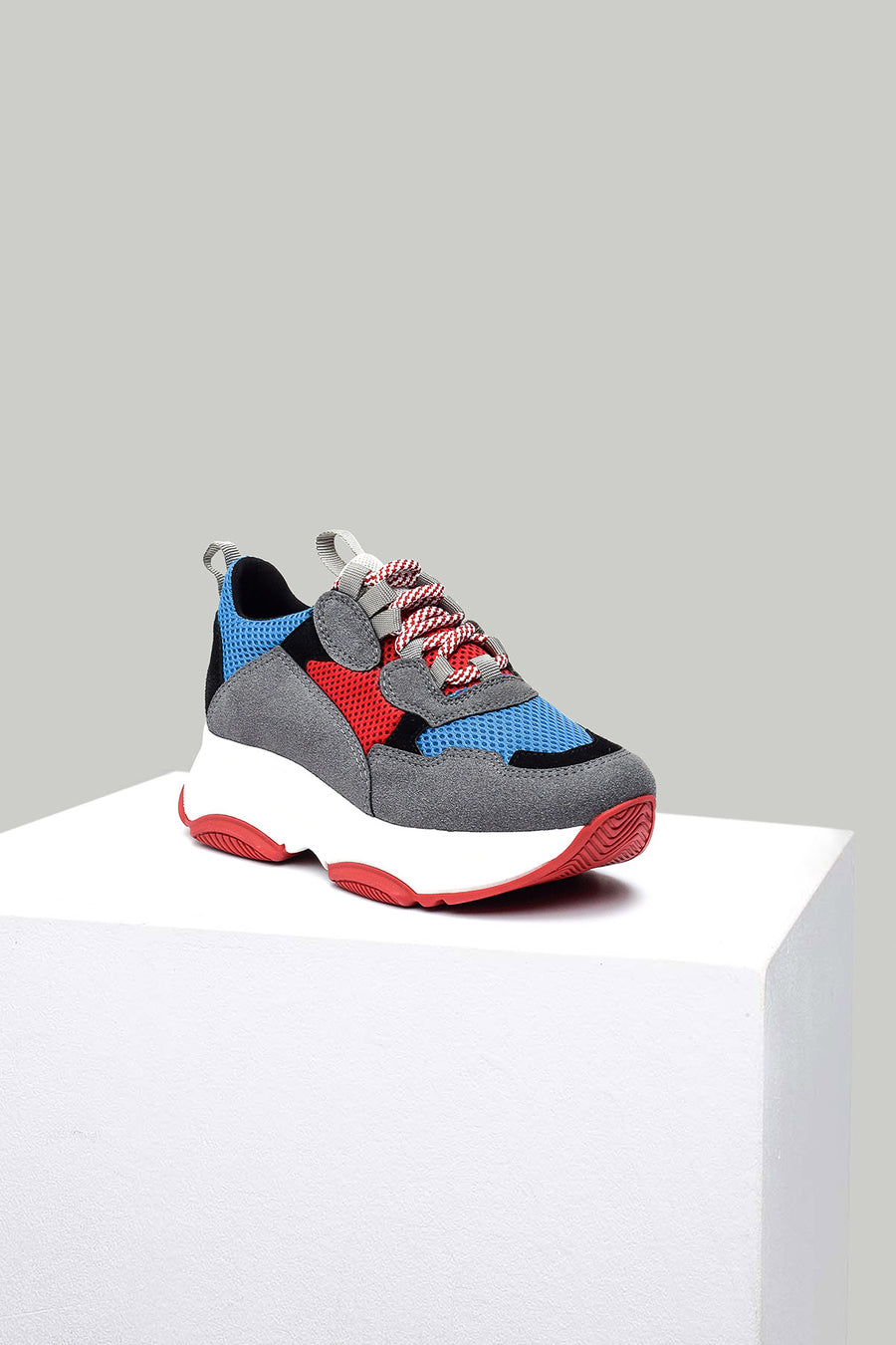 Colorful High-Sole Women's Sports Shoes