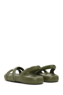 Camper Women's Green Kobarah Flat Slippers | Derimod
