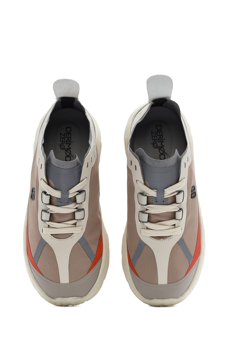 Kadın Bej Bağcıklı Kalın Tabanlı Sneaker