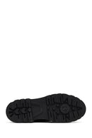 Woman Black Lace-up Leather Masculine Shoes | Derimod