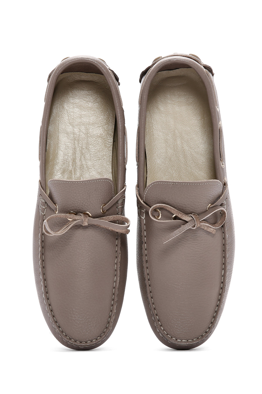 Erkek Vizon Deri Comfort Loafer