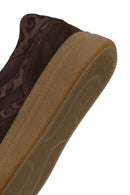 Woman Brown Lace-Up Suede Leather Sneaker | Derimod