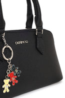 Woman Black Long-Strap Charm Shoulder Bag | Derimod
