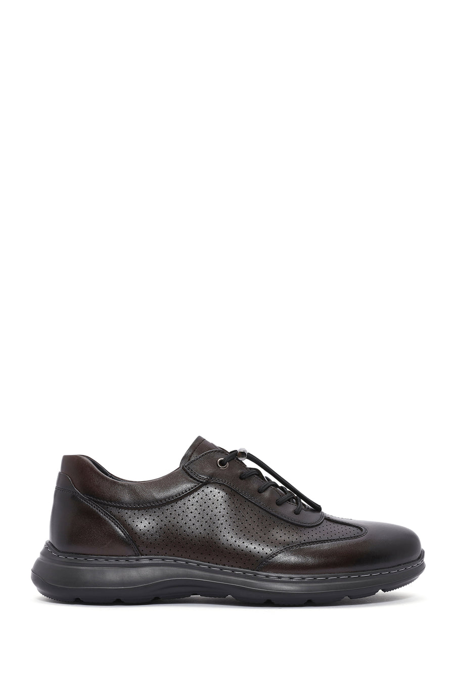 Men's Brown Lace-up Leather Casual Shoes 25SFD694718 | Derimod