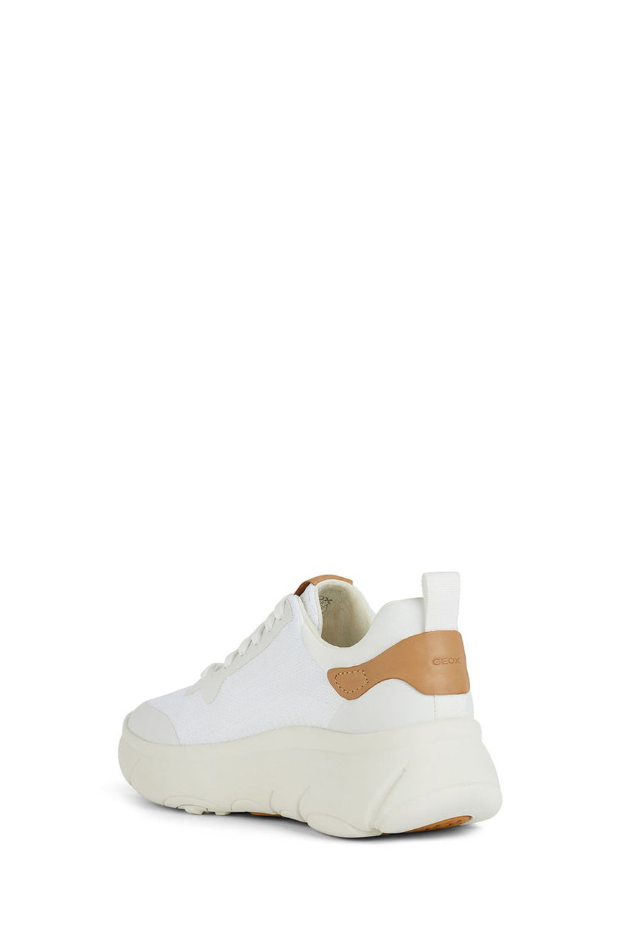 Geox Kadın Beyaz Nebula Bağcıklı Kalın Tabanlı Deri Sneaker