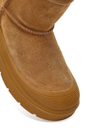Women's Brown Thick Soled Suede Leather Teddy Boots | Derimod