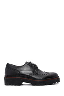 Men's Black Leather Thick Soled Casual Shoes | Derimod
