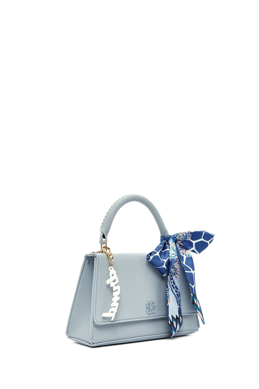 Women's Blue Long Strap Classic Handbag