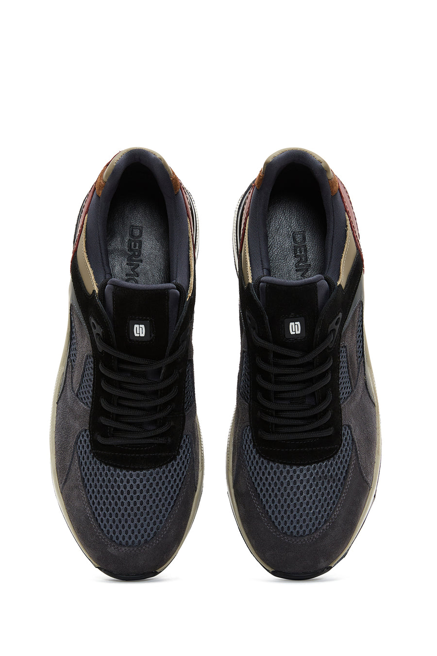 Men's Anthracite Suede Leather Detailed Sneaker