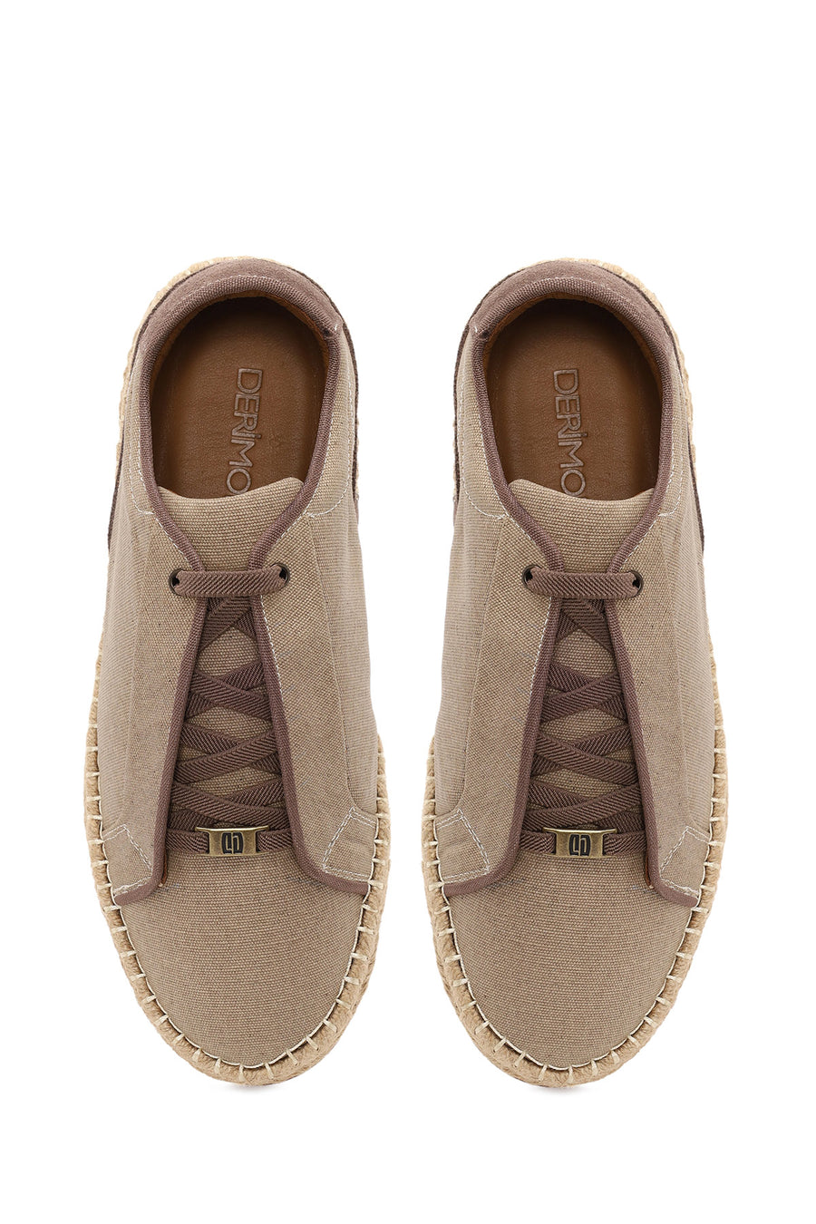 Male Mink Lace-Up Thick-Soled Suede Espadrilles