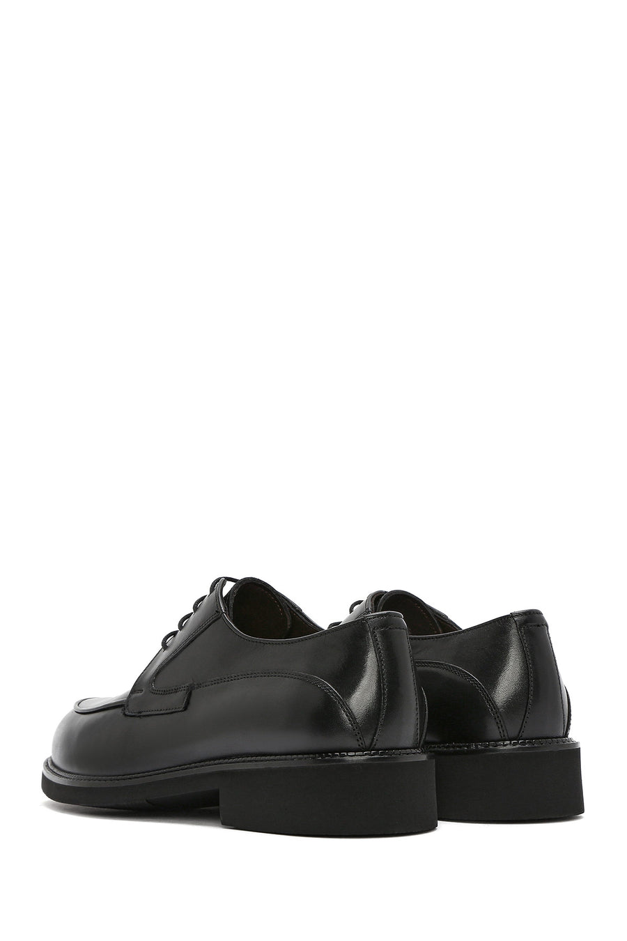 
Men's Black Lace-Up Leather Classic Shoes

