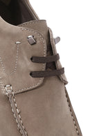 Men's Beige Lace-Up Nubuck Leather Casual Shoes | Derimod