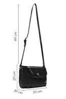 Women's Black Long Strap Crossbody Bag | Derimod