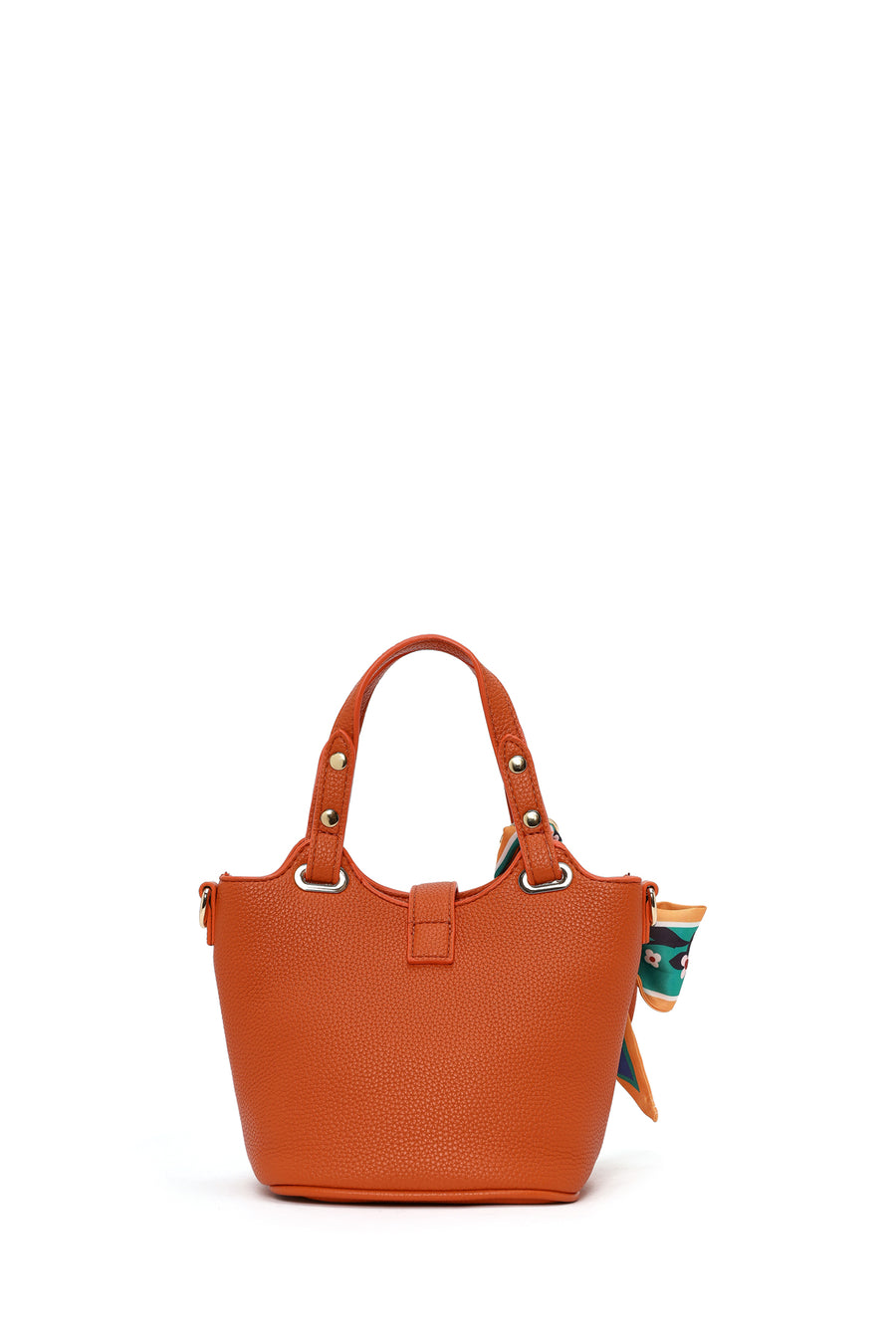Woman Orange Long-Strap Mini Shoulder Bag