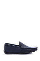 Erkek Lacivert Deri Casual Loafer | Derimod