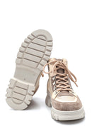 Women's Leather Suede Detailed Boots | Derimod