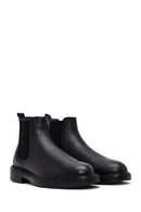 Men's Black Leather Chelsea Boots | Derimod