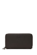 Male Khaki Leather Wallet | Derimod