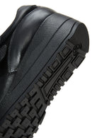 Women's Black Leather Wedge Heeled Shoes | Derimod
