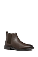 Geox Men's Brown Walk Pleasure Leather Chelsea Boots | Derimod