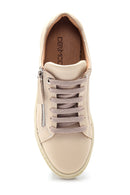 Women's Leather Zipper Sneaker | Derimod
