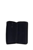 Male Navy Leather Wallet | Derimod