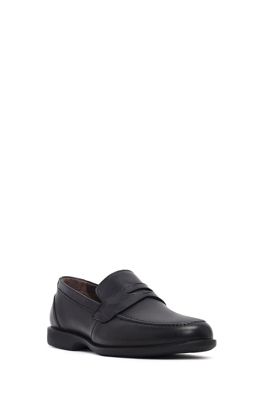 Male Black Leather Classic Loafer