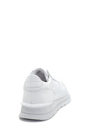 Men's White Leather Sneaker | Derimod