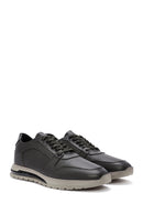 Erkek Yeşil Bağcıklı Deri Casual Sneaker | Derimod