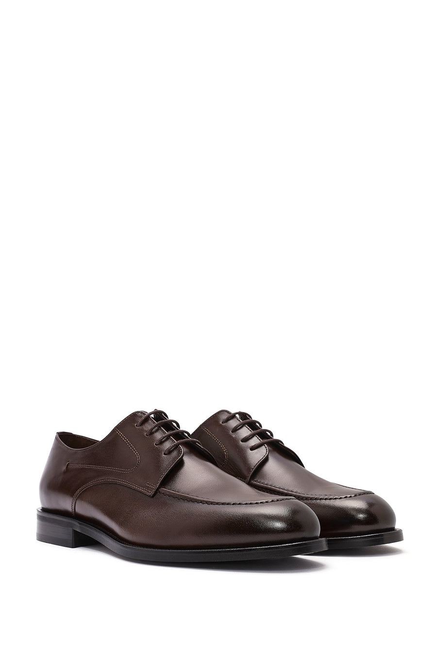Men's Brown Laced Leather Classic Shoes