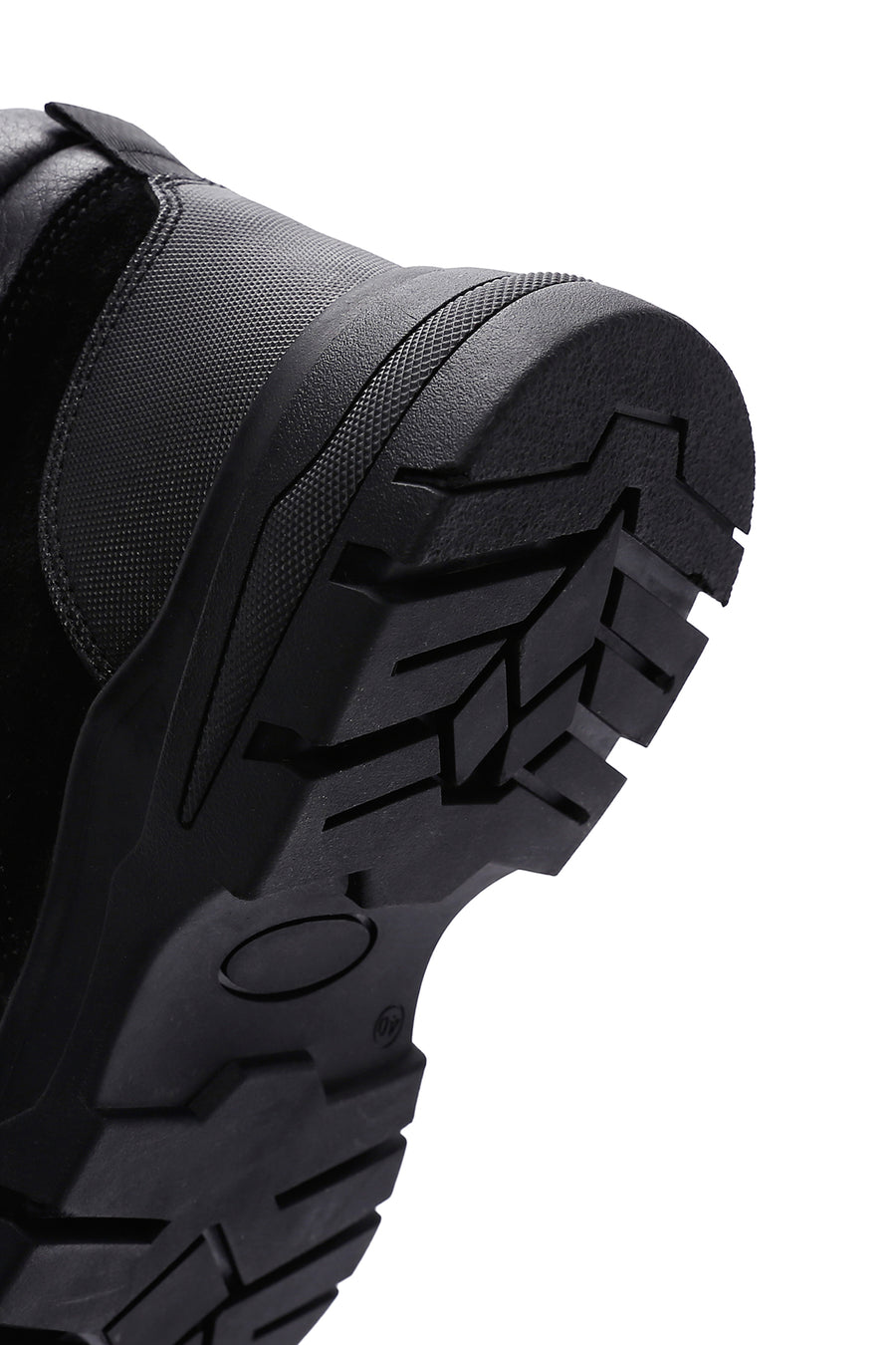 Men's Black Leather Sports Boots