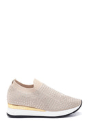 Kadın Bej Taşlı Sneaker | Derimod