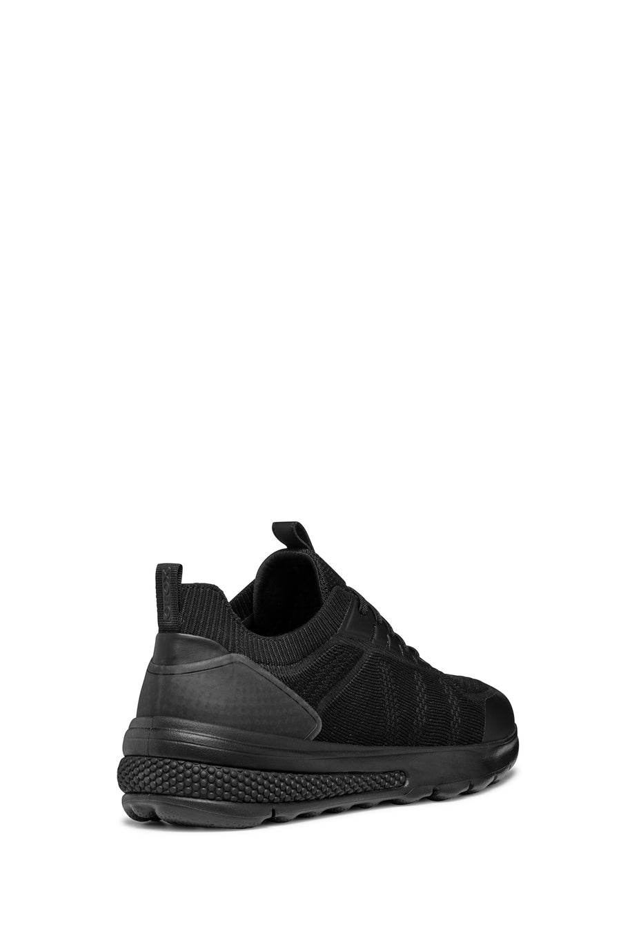 Geox Men's Black Spherica Lace-up Leather Sneaker