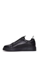Male Black Lace-Up Leather Sneaker | Derimod