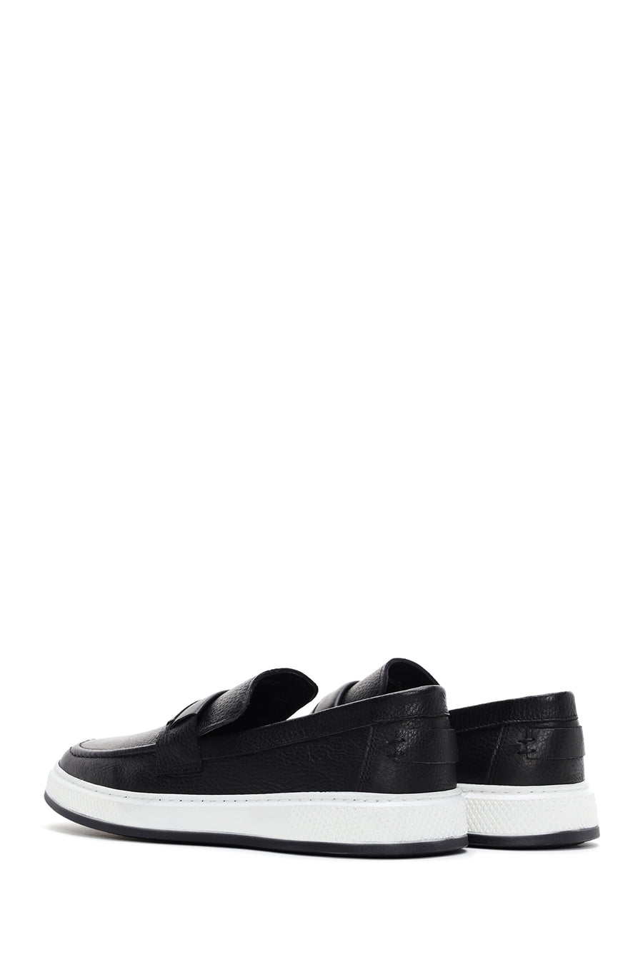Men's Black Leather Loafer