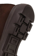 Male Brown Lace-Up Zip Closure Thick-Soled Nubuck Leather Casual Boots | Derimod