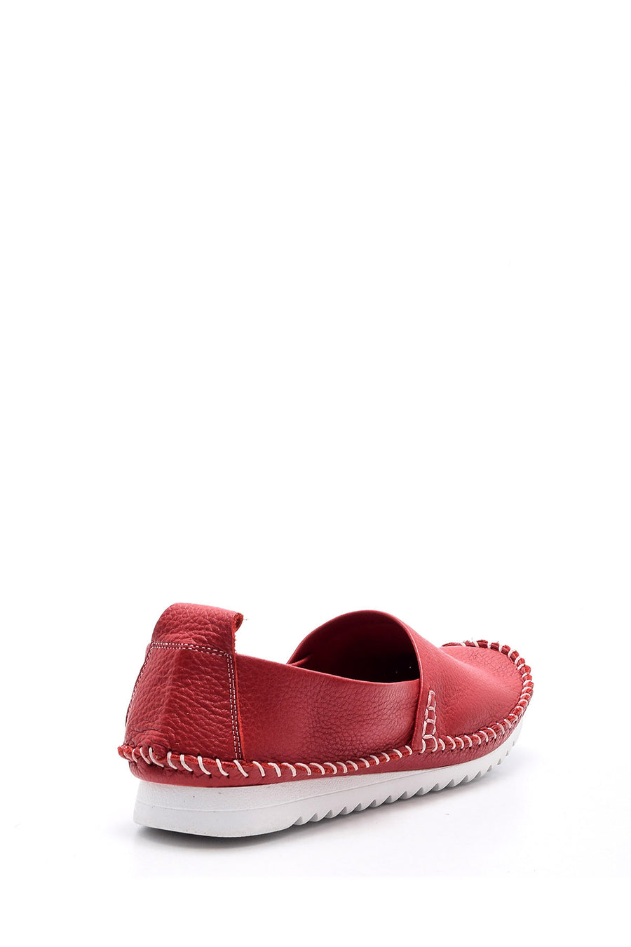 Women's Leather Loafer with Stitching Detail