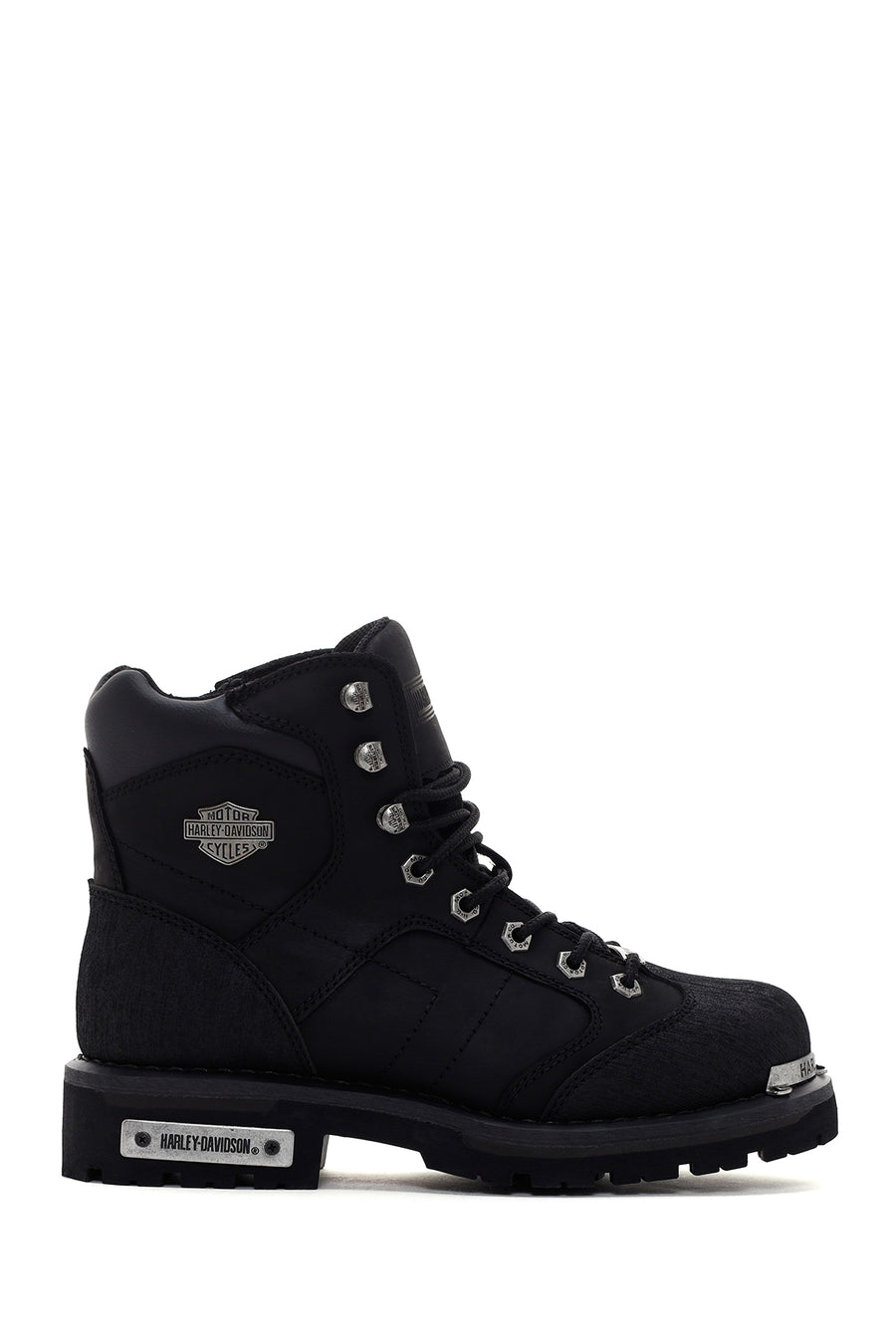 Harley Davidson Men's Black Leather Clemente Boots 025M100530 | Derimod