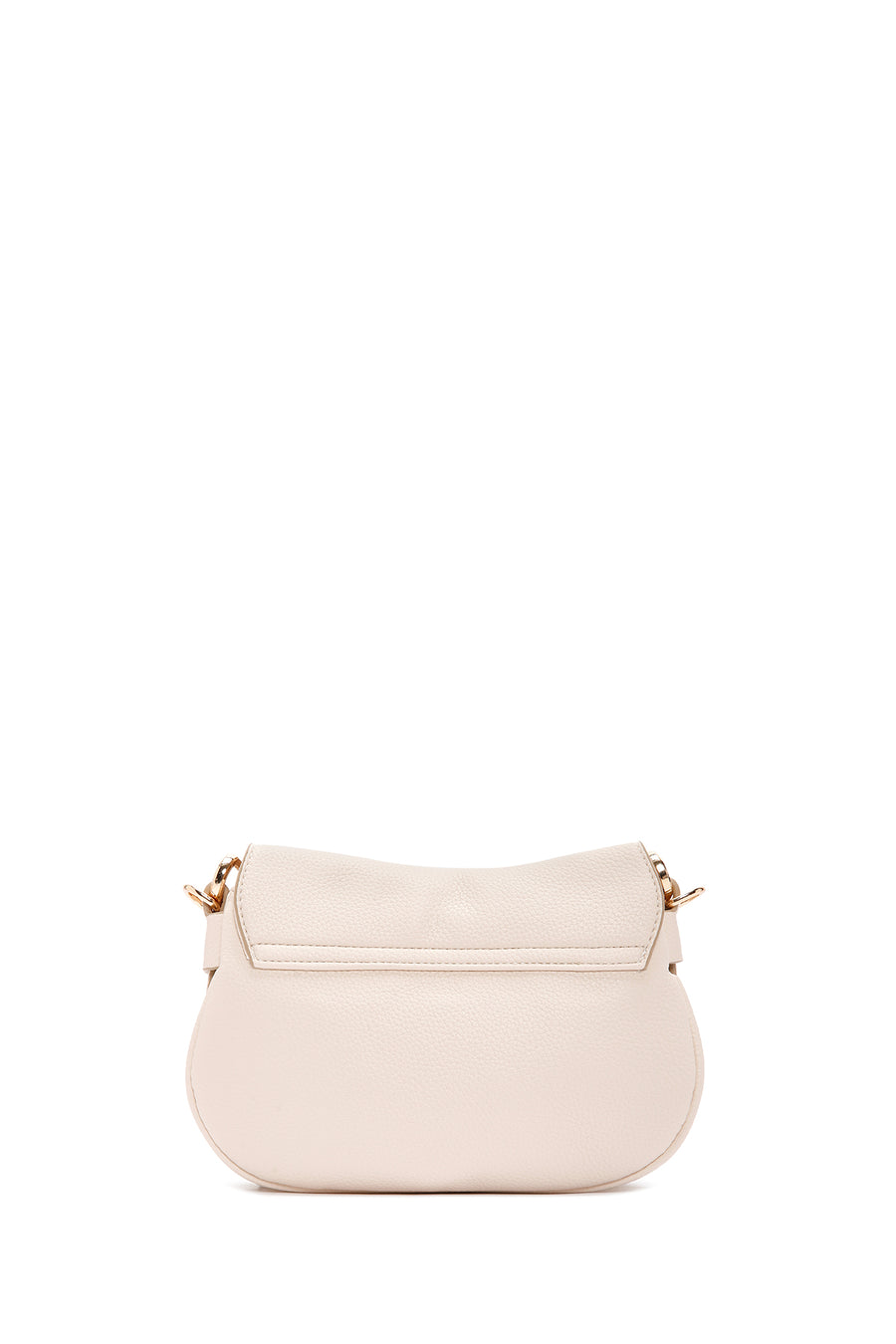 Woman Cream Long-Strap Shoulder Bag