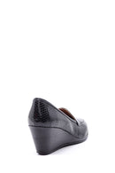 Women's Snakeskin Patterned Wedge Heeled Shoes | Derimod