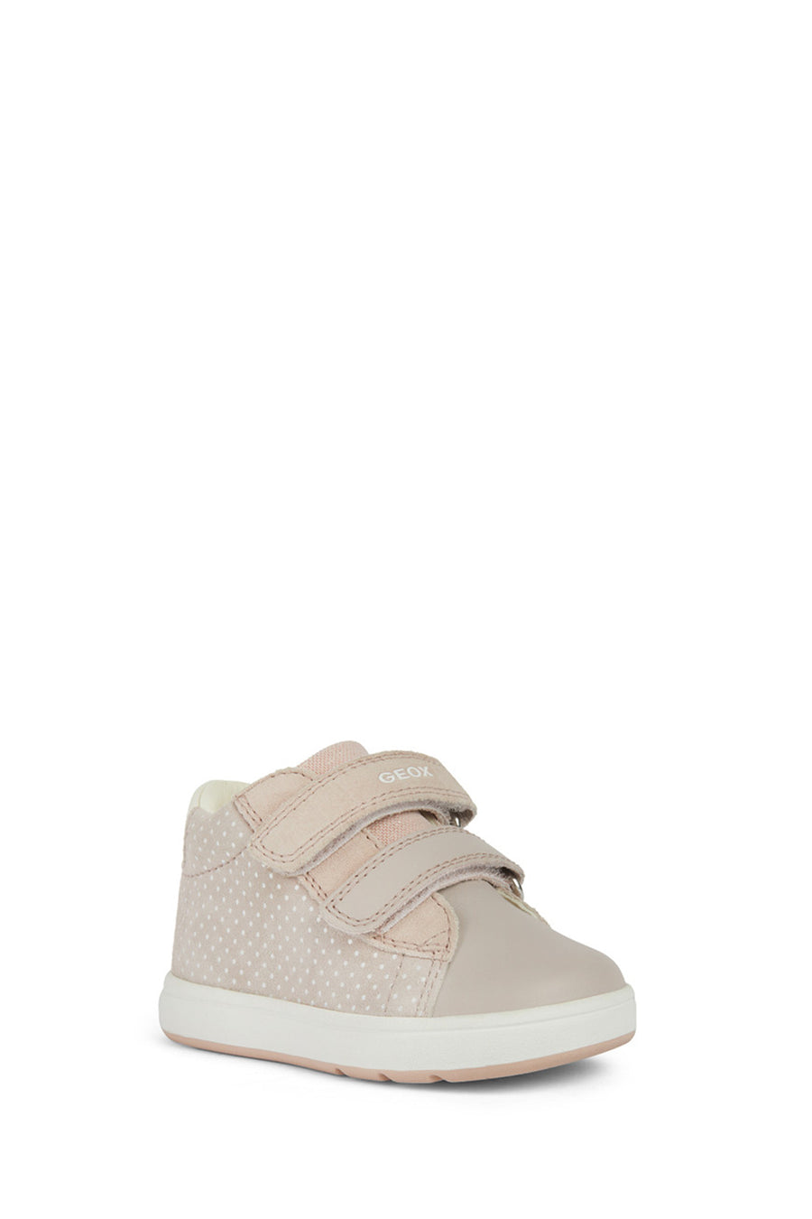 Geox Baby Girl Beige Biglia Strappy Suede Sneakers