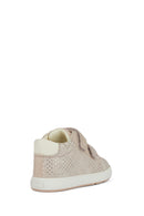 Geox Baby Girl Beige Biglia Strappy Suede Sneakers | Derimod