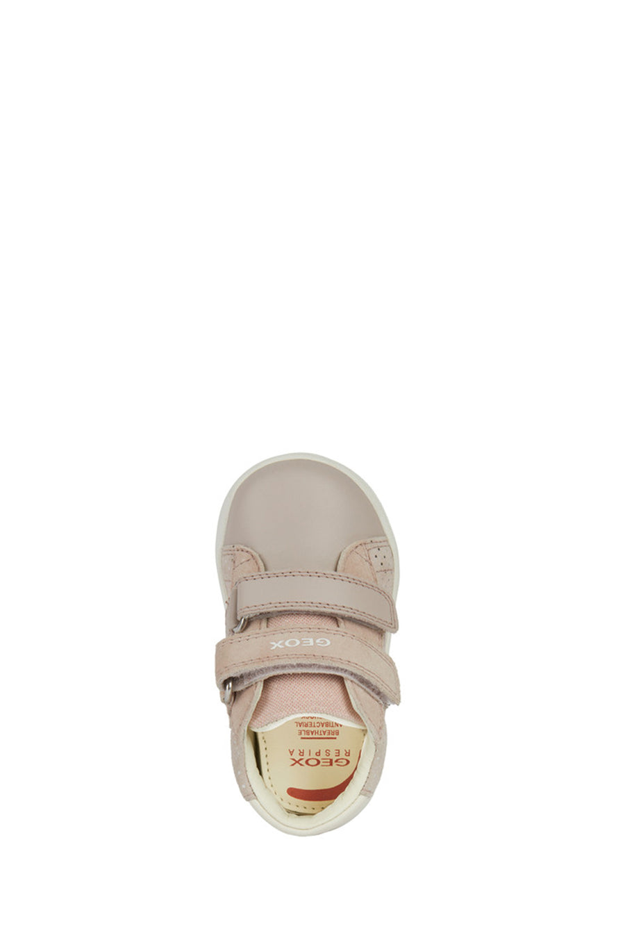 Geox Baby Girl Beige Biglia Strappy Suede Sneakers
