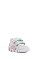 Geox Baby Girl Pink Lupidoo Strappy Leather Sneakers | Derimod