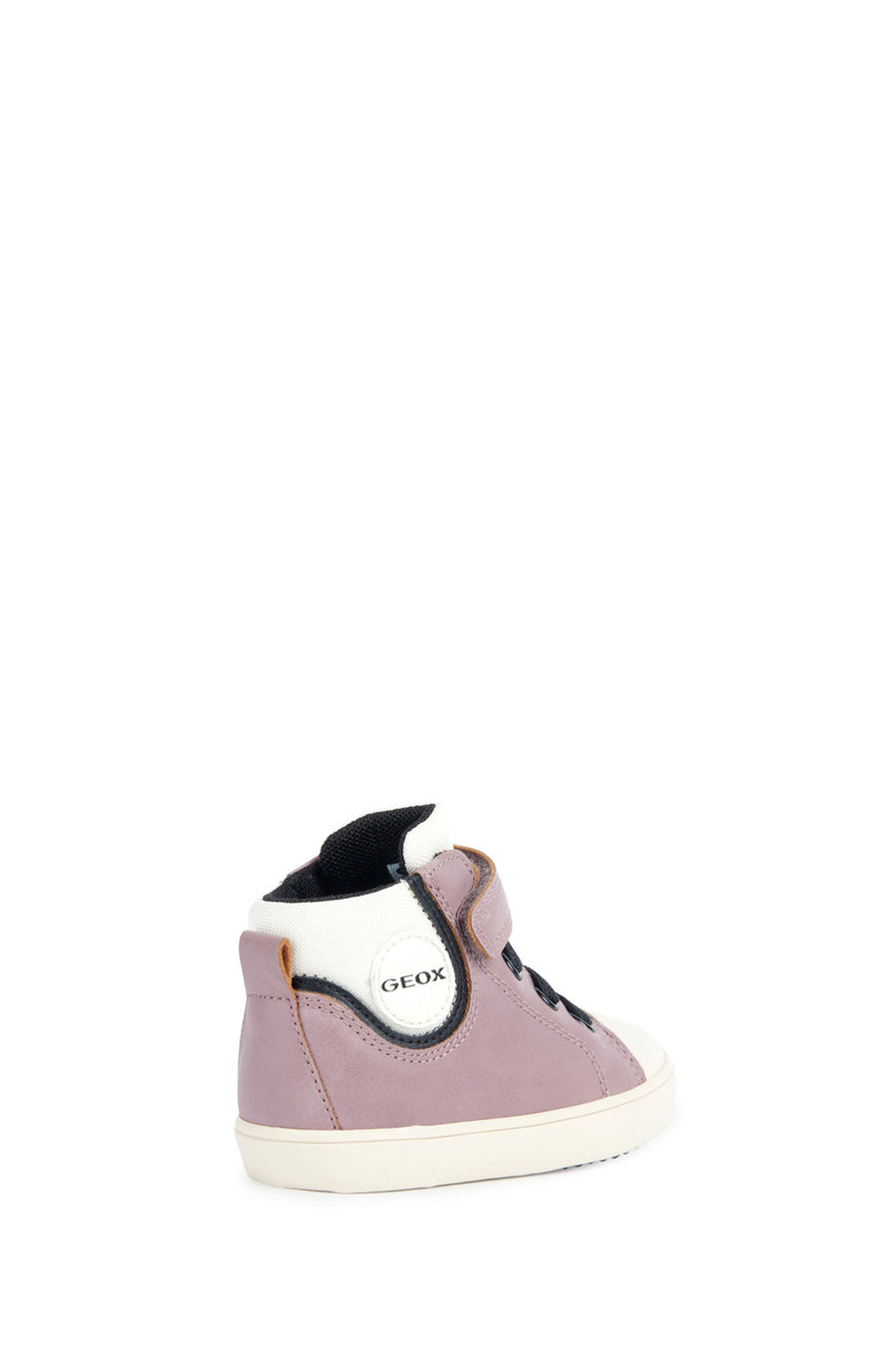 Geox Baby Girl Pink Banded Suede Leather Sneakers