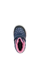 Geox Baby Girl Navy Blue Banded Printed Leather Boots | Derimod