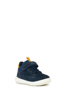 Geox Baby Boy Navy Blue Hyroo A-Striped Suede Leather Sports Boots | Derimod