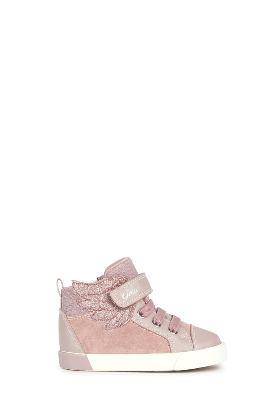 Geox Baby Girl Pink Suede Leather Sneaker with Hairband B36D5A022BCC8056 | Derimod