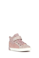 Geox Baby Girl Pink Suede Leather Sneaker with Hairband | Derimod