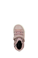 Geox Baby Girl Pink Suede Leather Sneaker with Hairband | Derimod